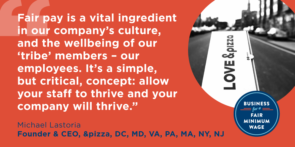 &pizza &pizza Supports a Fair Minimum Wage