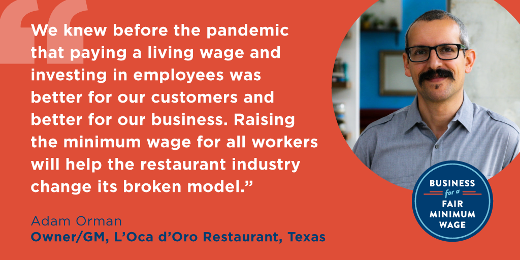 L'Oca d'Oro Supports #RaisetheWage