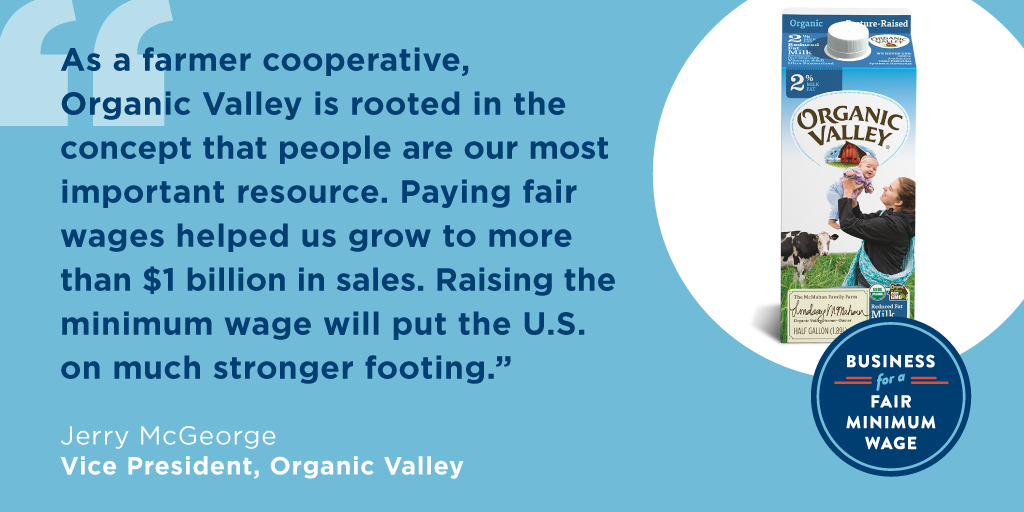 Organic Valley Supports a Fair Minimum Wage