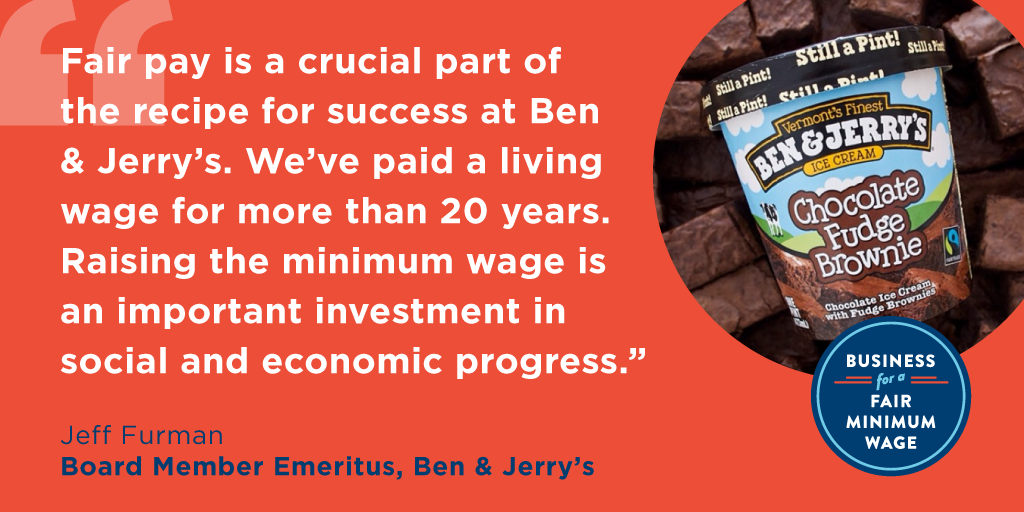 Ben & Jerry's Supports Raise the Wage