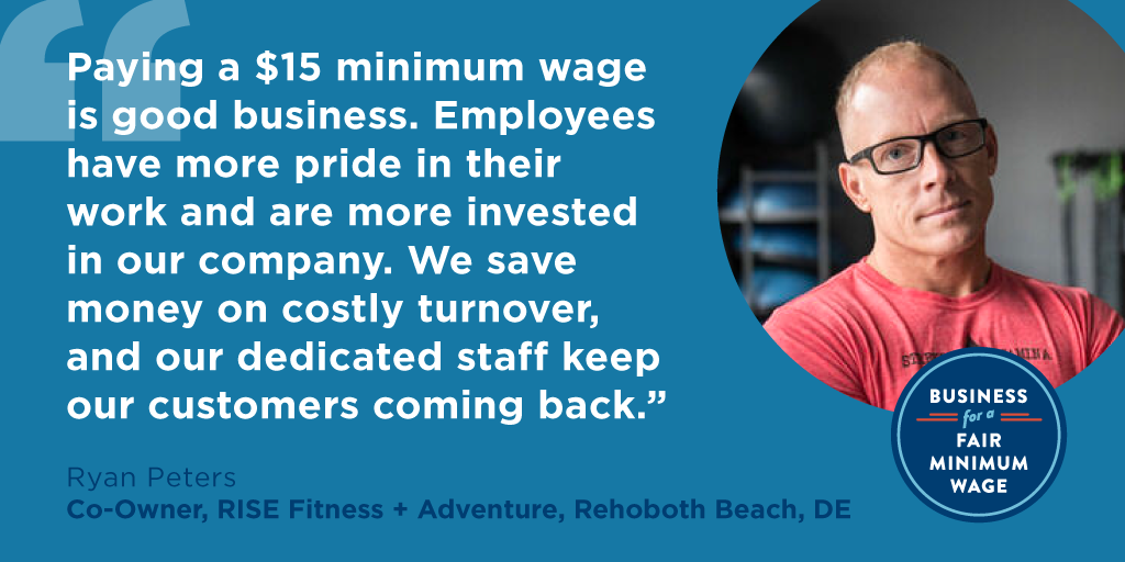 Rise Fitness and Adventure supports raising the minimum wage