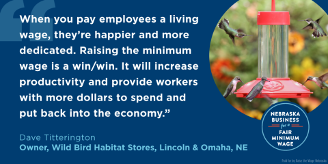 Wild Bird Supports #RaisetheWage